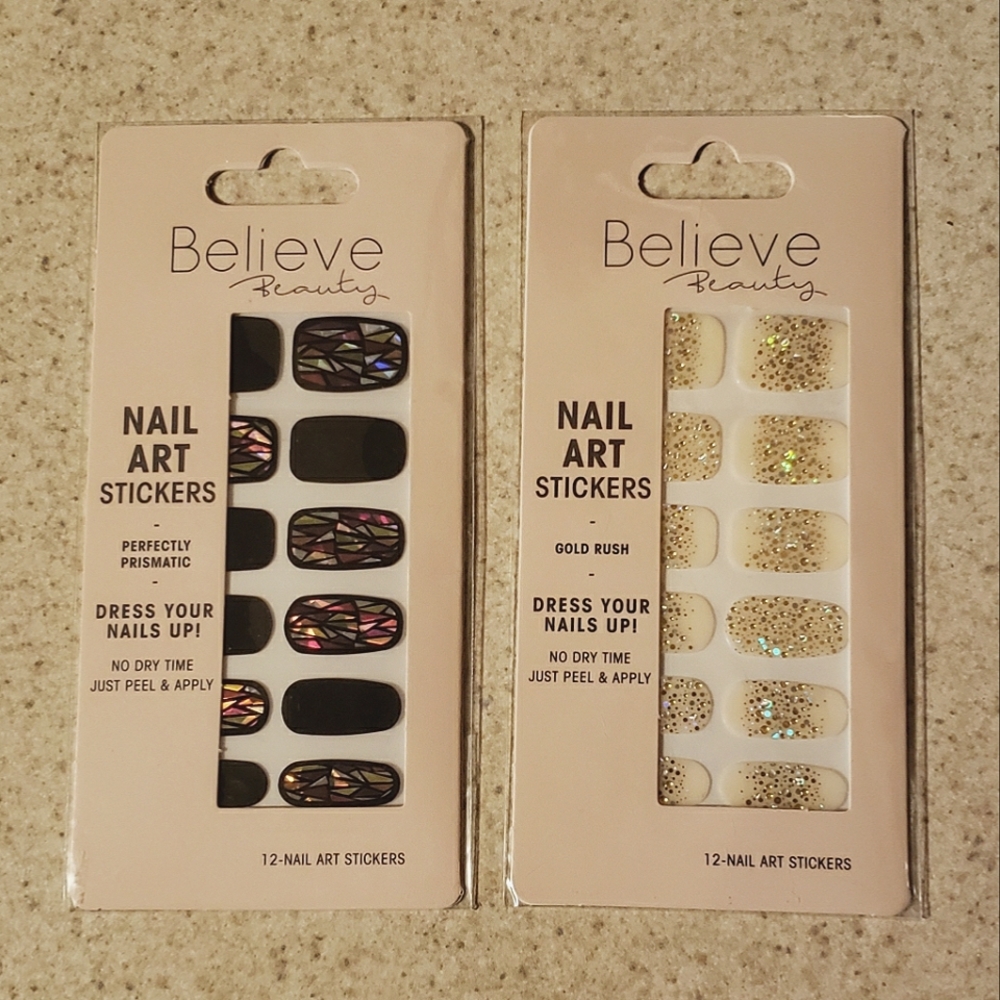 Believe Beauty Nail Art Stickers